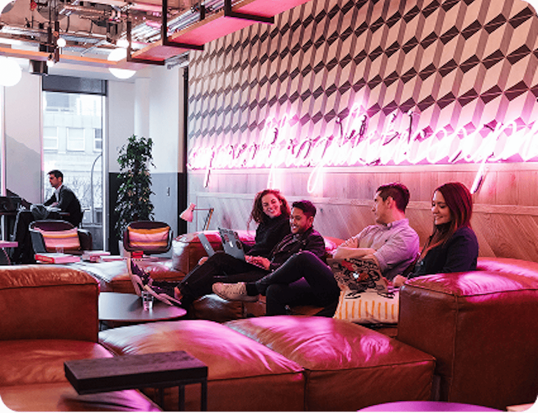 Bar area inside the office